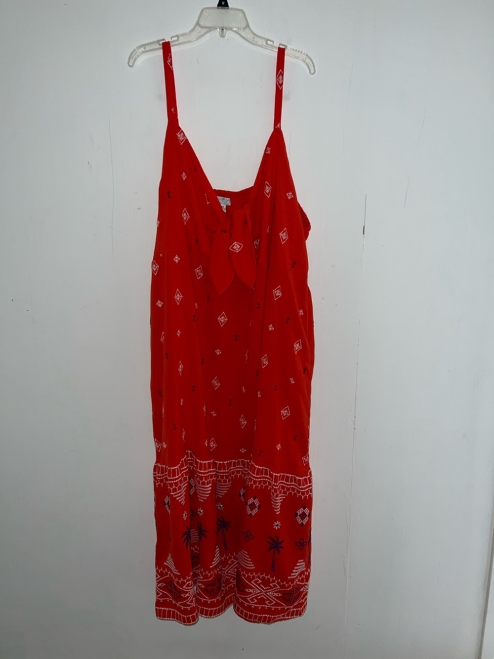 sofia by sofia vergara Red Tie-Front Sundress 0411261
